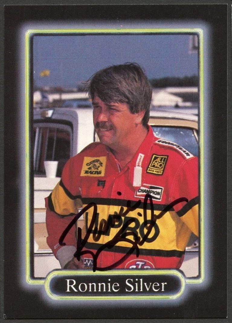 Ronnie Silver #47 signed autograph auto 1990 Maxx NASCAR Racing Trading Card