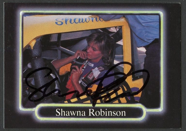 Shawna Robinson #118 signed autograph auto 1990 Maxx NASCAR Racing Trading Card