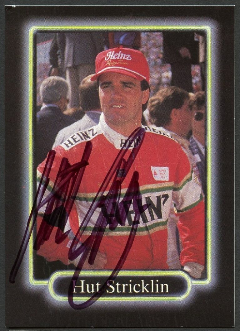 Hut Stricklin #57 signed autograph auto 1990 Maxx NASCAR Racing Trading Card
