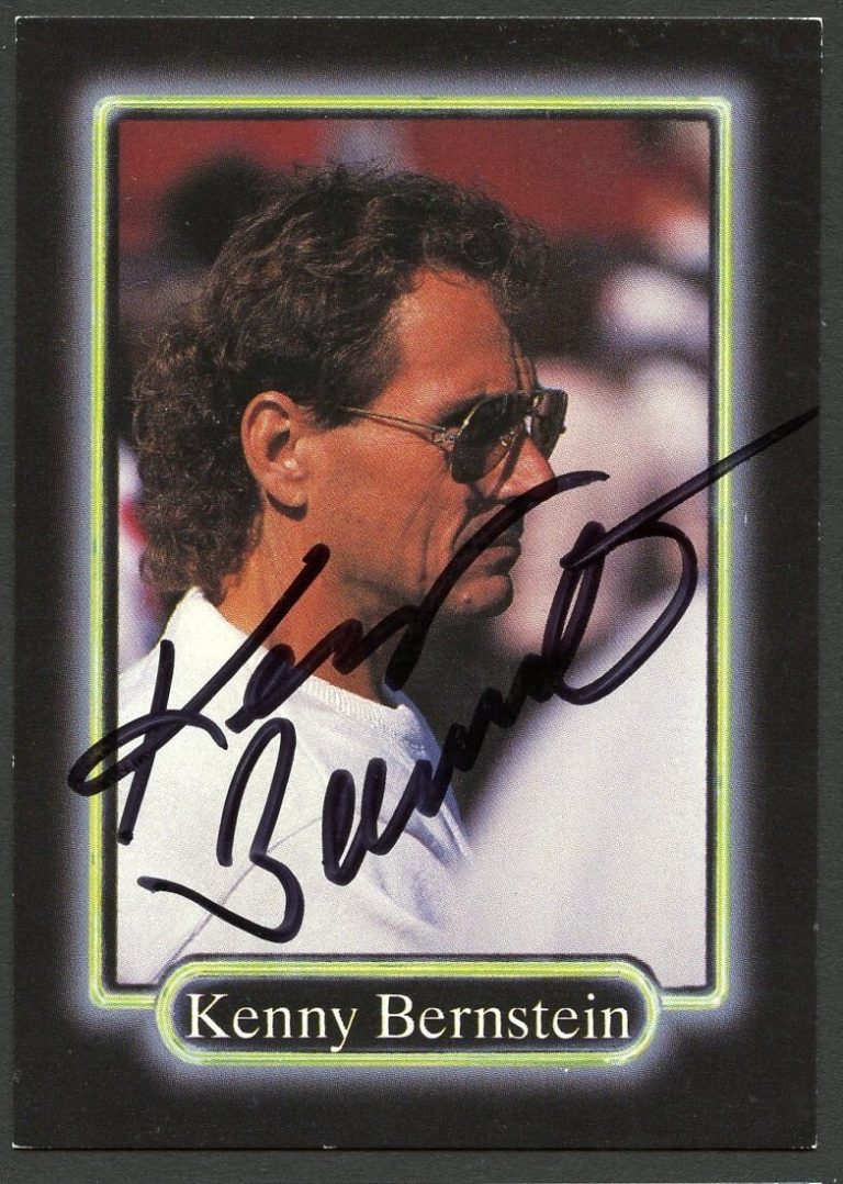 Kenny Bernstein #81 signed autograph auto 1990 Maxx NASCAR Racing Trading Card