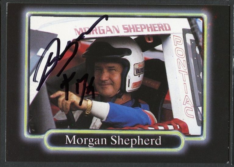 Morgan Shepherd #15 signed autograph auto 1990 Maxx NASCAR Racing Trading Card