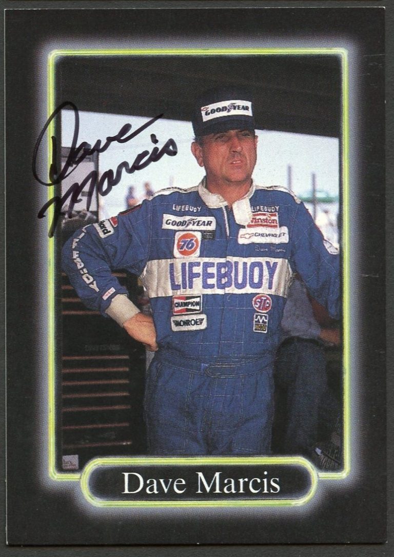Dave Marcis #71 signed autograph auto 1990 Maxx NASCAR Racing Trading Card