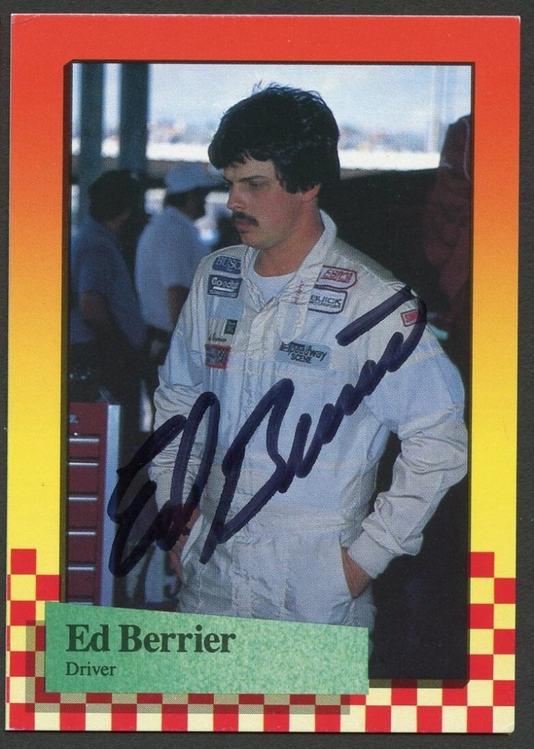 Ed Berrier #177 signed autograph auto 1989 Maxx NASCAR Racing Trading Card