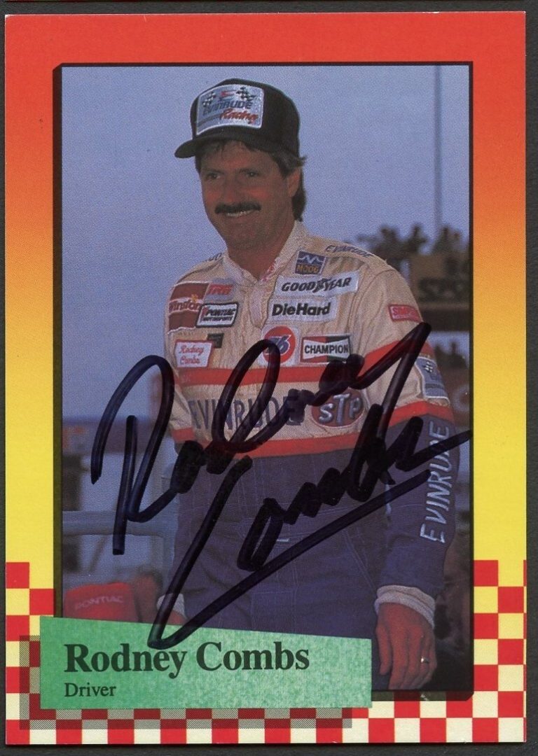 Rodney Combs #34 signed autograph auto 1989 Maxx NASCAR Racing Trading Card