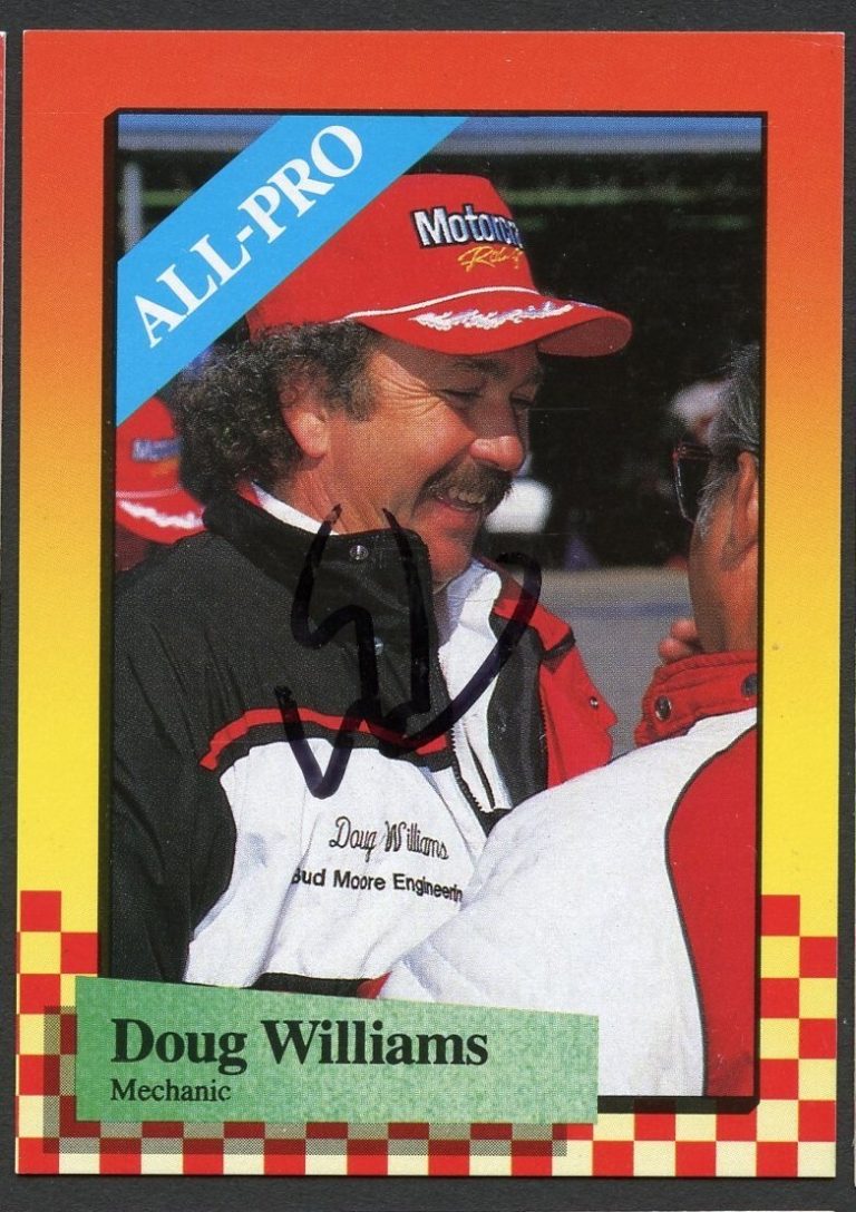 Doug Williams #47 signed autograph auto 1989 Maxx NASCAR Racing Trading Card