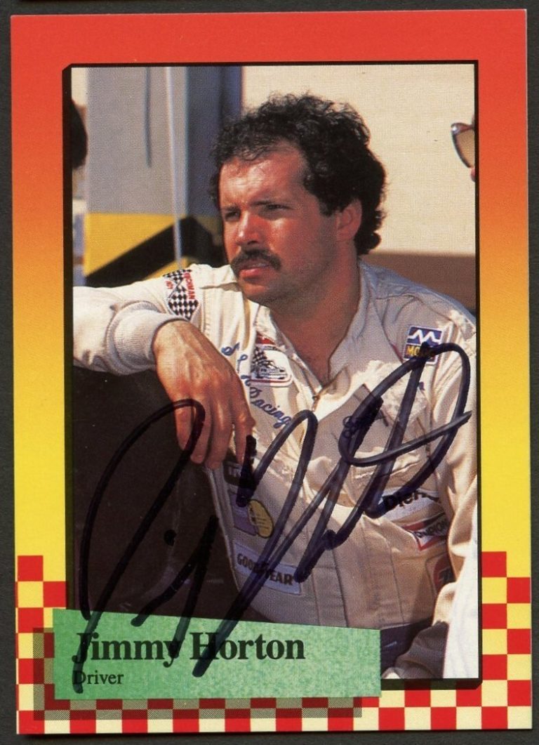 Jimmy Horton #80 signed autograph auto 1989 Maxx NASCAR Racing Trading Card