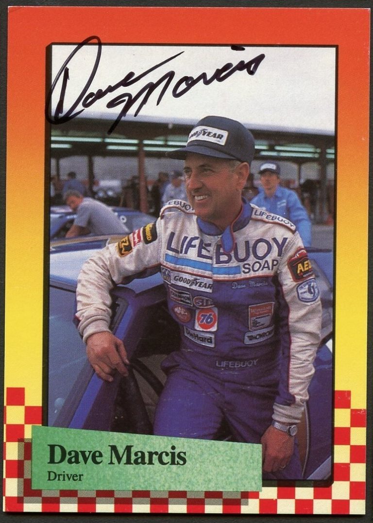 Dave Marcis #71 signed autograph auto 1989 Maxx NASCAR Racing Trading Card