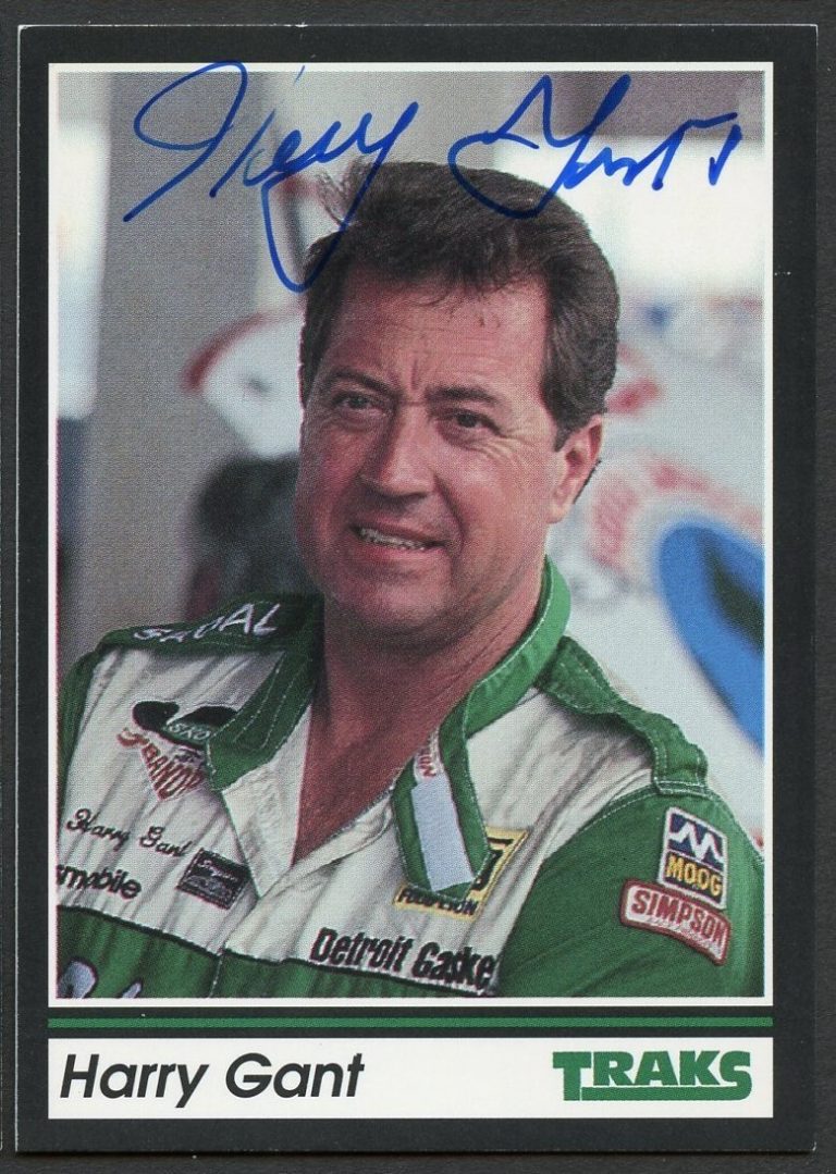 Harry Gant #112 signed autograph auto 1991 Traks NASCAR Racing Trading Card