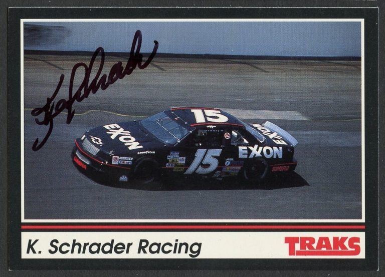 Ken Schrader #127 signed autograph auto 1991 Traks NASCAR Racing Trading Card