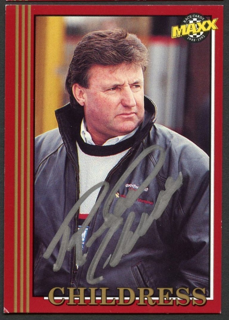 Richard Childress #102 signed autograph 1992 Maxx NASCAR Racing Trading Card