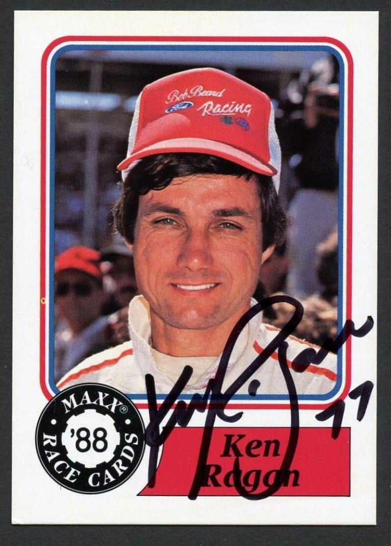 Ken Ragan #51 signed autograph auto 1988 Maxx NASCAR Racing Trading Card