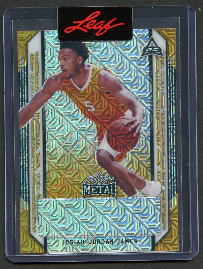 Josiah-Jordan James Leaf Authentics 1/1 Unsigned Proof Autograph Basketball Card