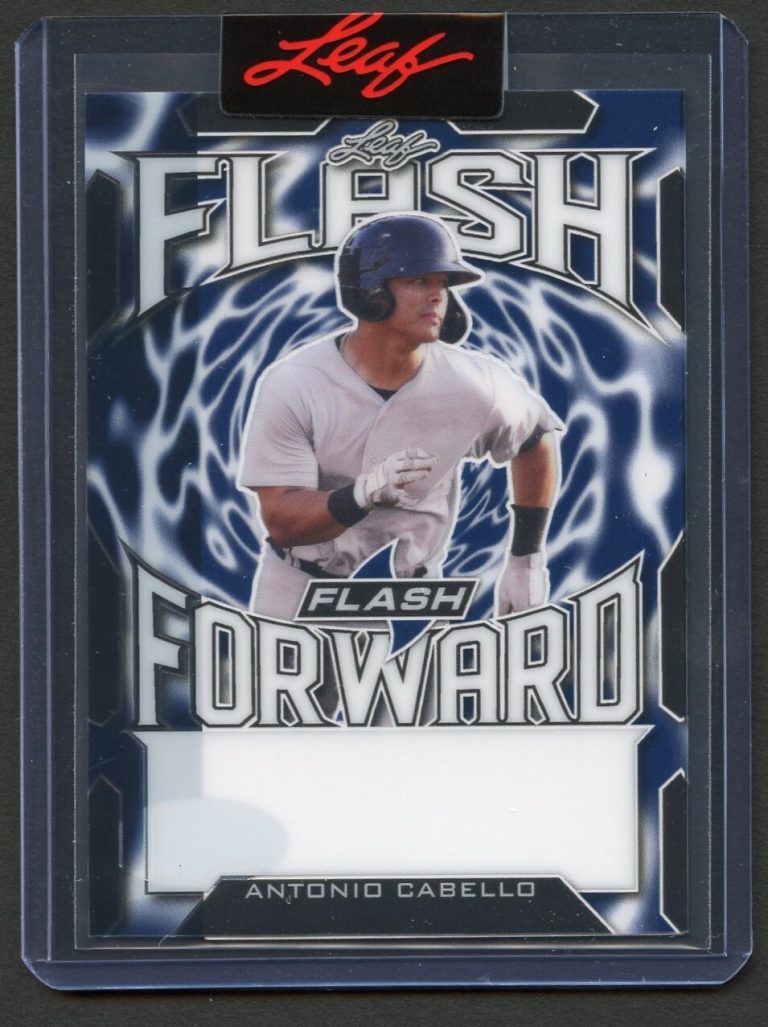 Antonio Cabello Leaf Authentics Draft 1/1 Unsigned Proof Autograph Baseball Card
