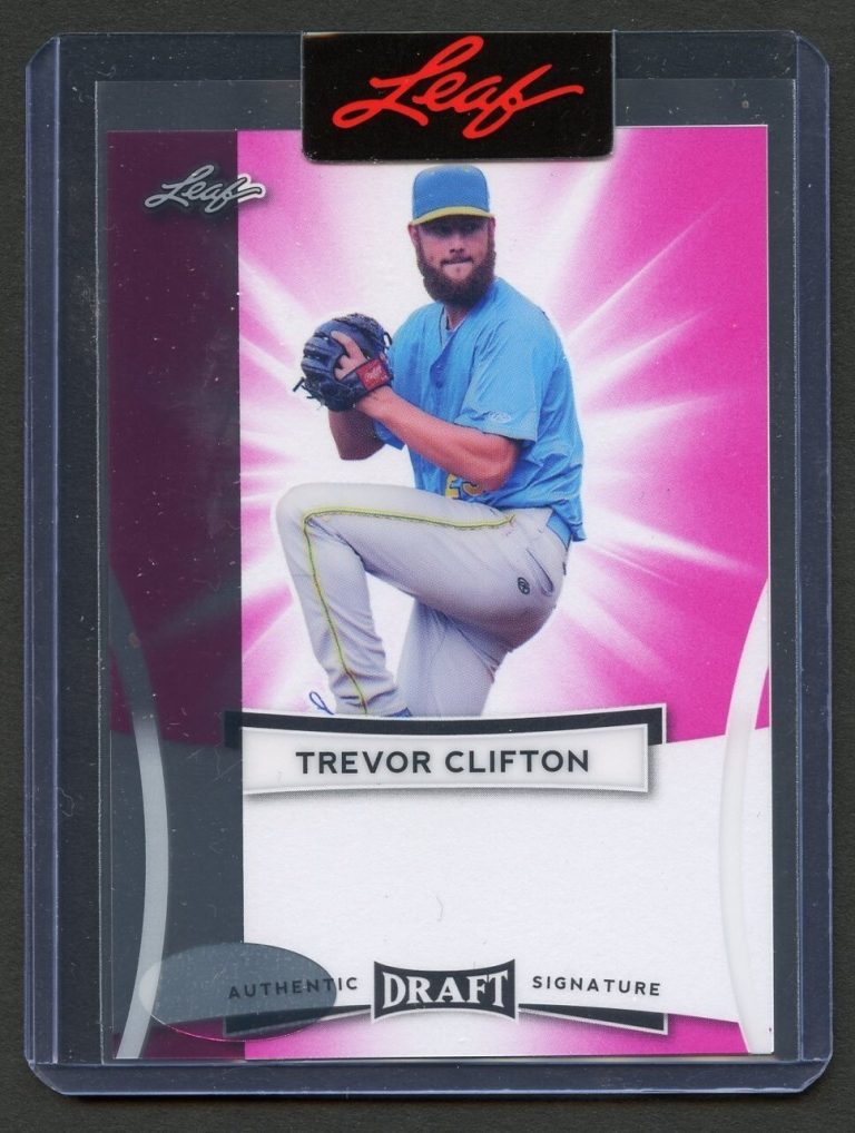 Trevor Clifton Leaf Authentics Draft 1/1 Unsigned Proof Autograph Baseball Card