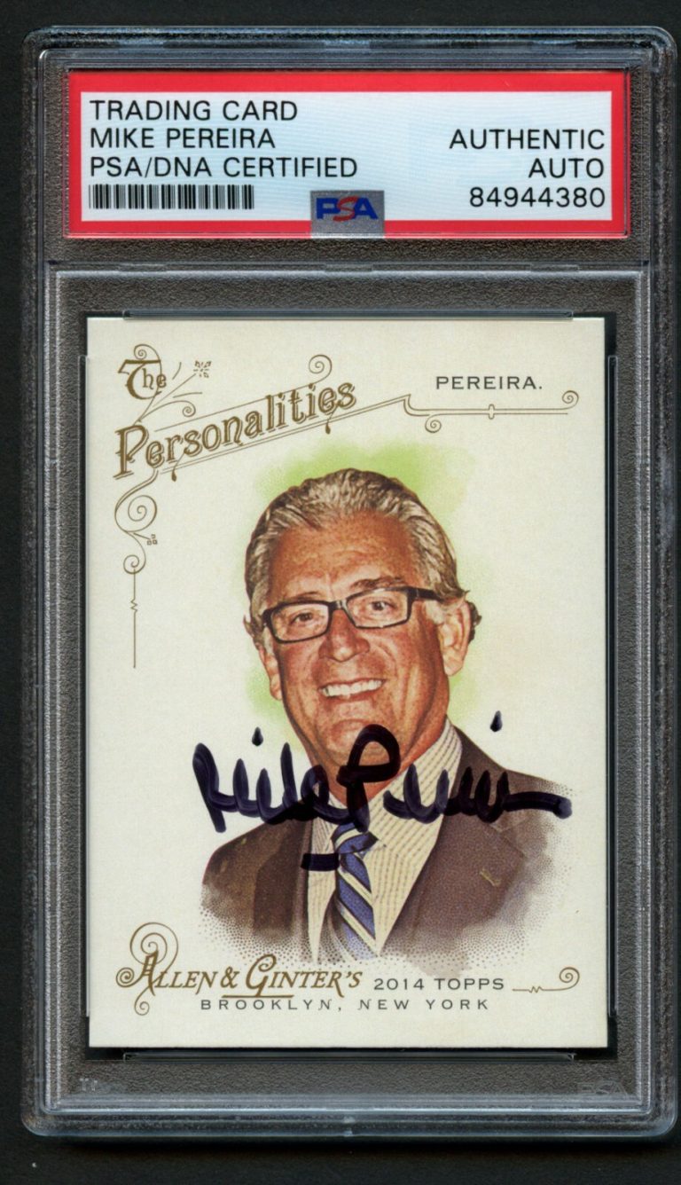 Mike Pereira #262 signed autograph auto 2014 Allen & Ginter's Topps Card PSA