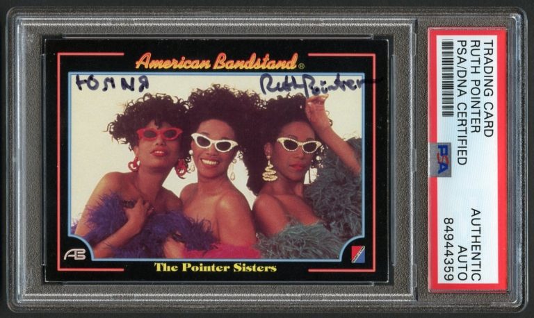 Ruth Pointer #40 signed autograph 1993 American Bandstand Trading Card PSA Slab