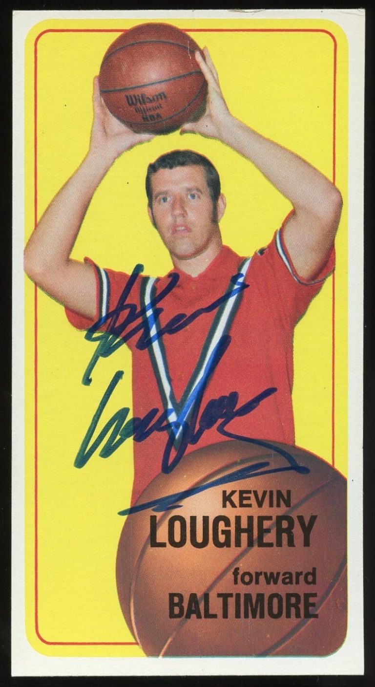 Kevin Loughery #51 signed autograph 1970-71 Topps Basketball Card CREASED