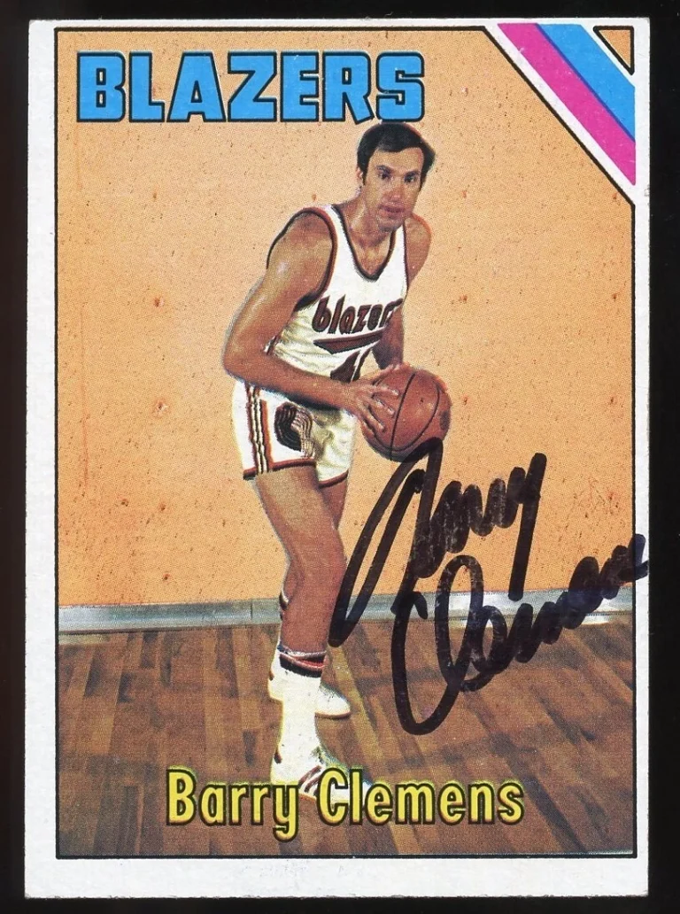 Barry Clemens #22 signed autograph auto 1975-76 Topps Basketball Trading Card