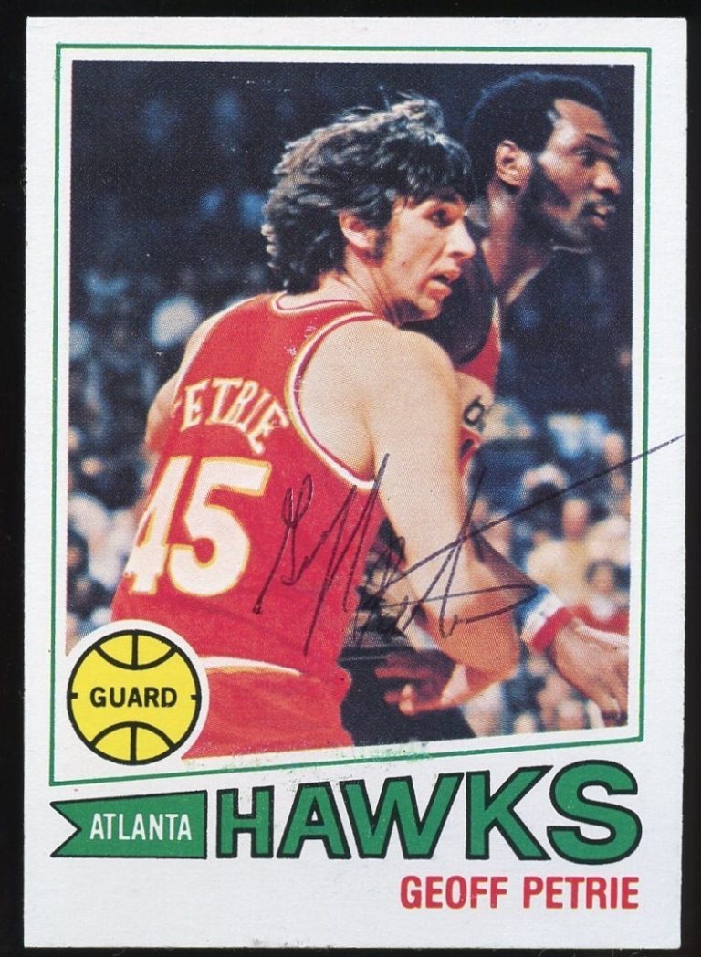 Geoff Petrie #46 signed autograph auto 1977-78 Topps Basketball Trading Card