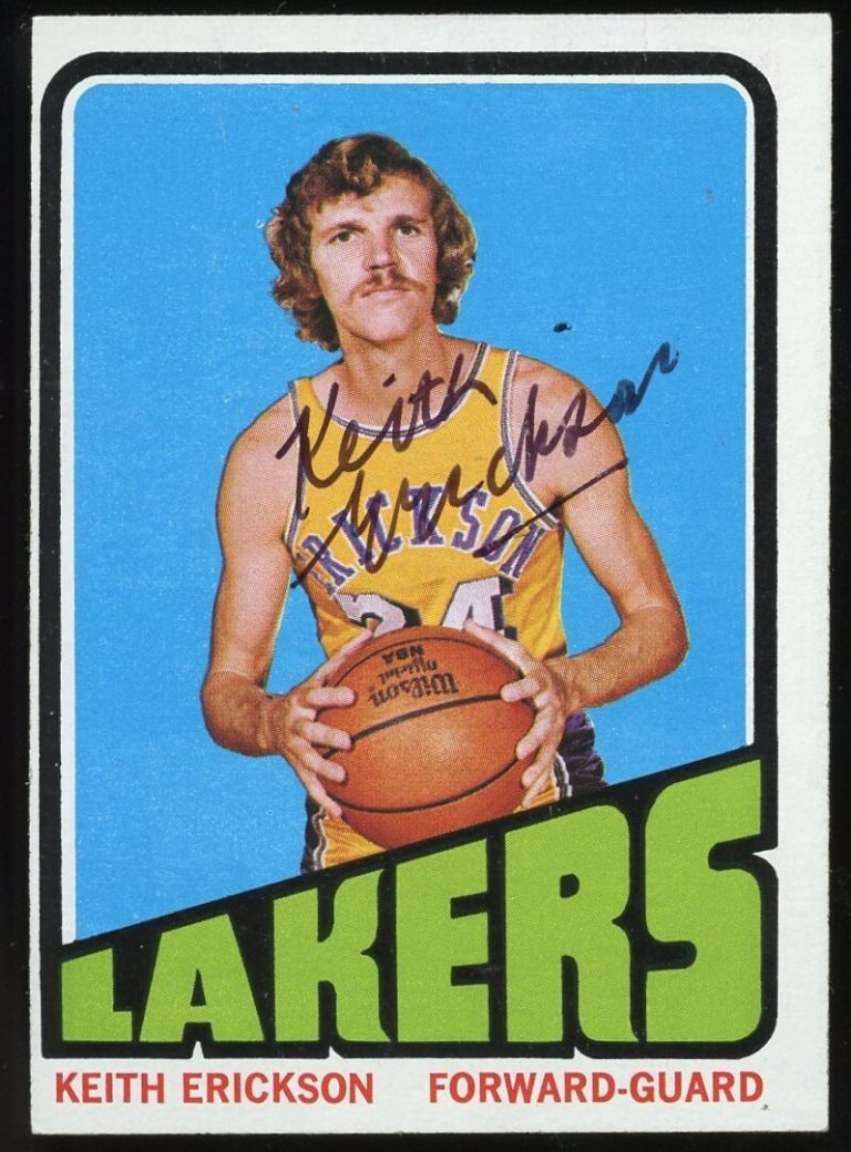 Keith Erickson #140 signed autograph auto 1972-73 Topps Basketball Card CREASED