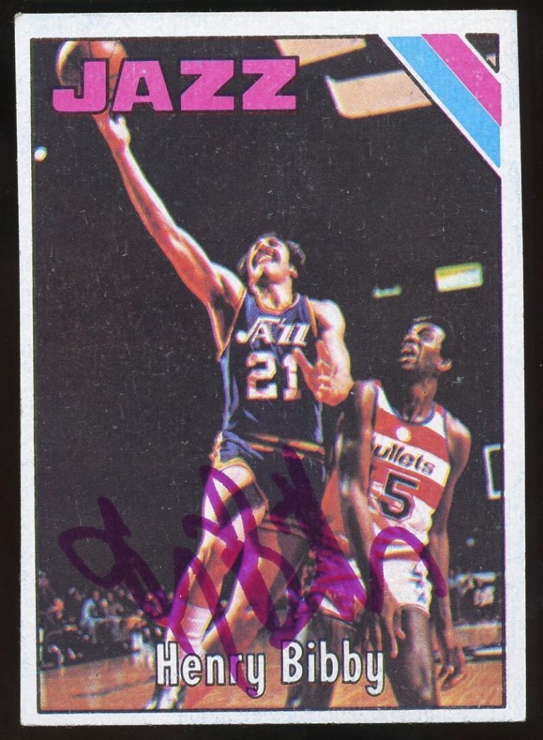 Henry Bibby #146 signed autograph auto 1975-76 Topps Basketball Trading Card