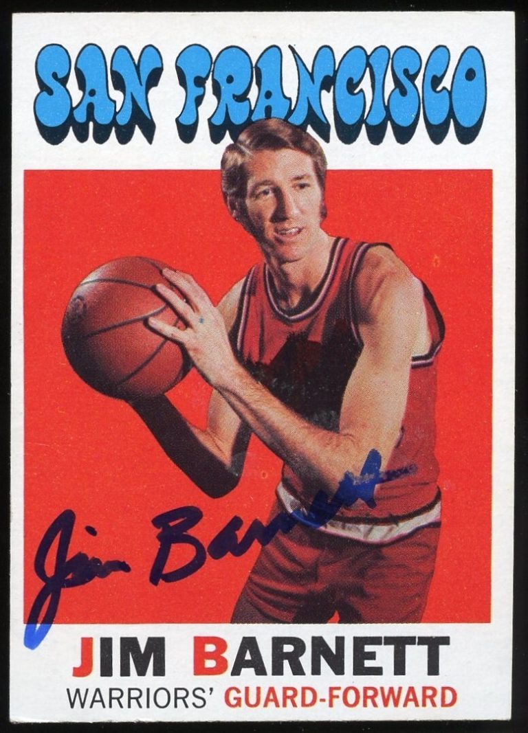 Jim Barnett #104 signed autograph auto 1971-72 Topps Basketball Trading Card