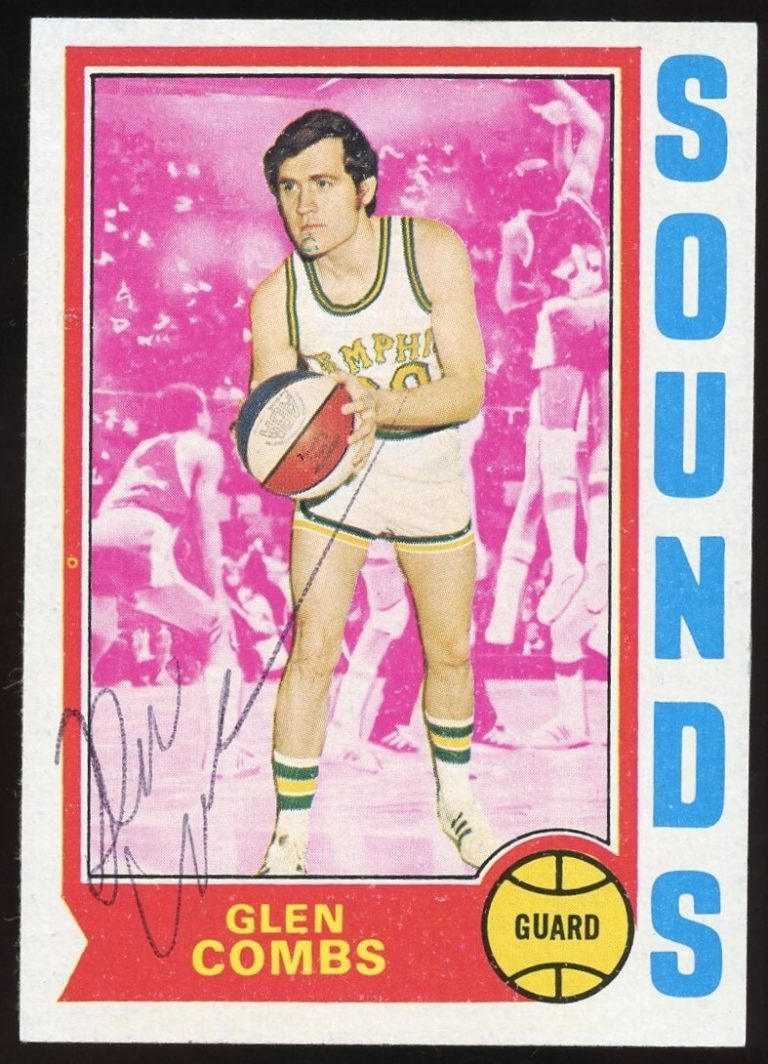 Glen Combs #199 signed autograph auto 1974-75 Topps Basketball Trading Card