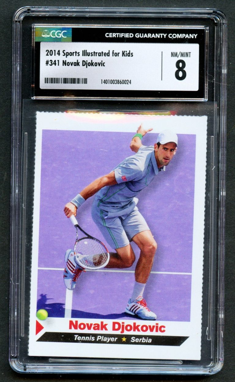 Novak Djokovic 2017 Sports Illustrated of Kids #341 Tennis Card CGC Grade 8