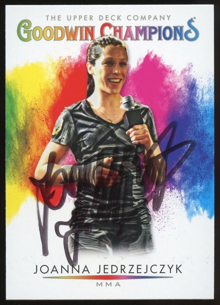 Joanna Jedrzejczyk #121 signed autograph 2021 UD Goodwin Champions Kickboxing