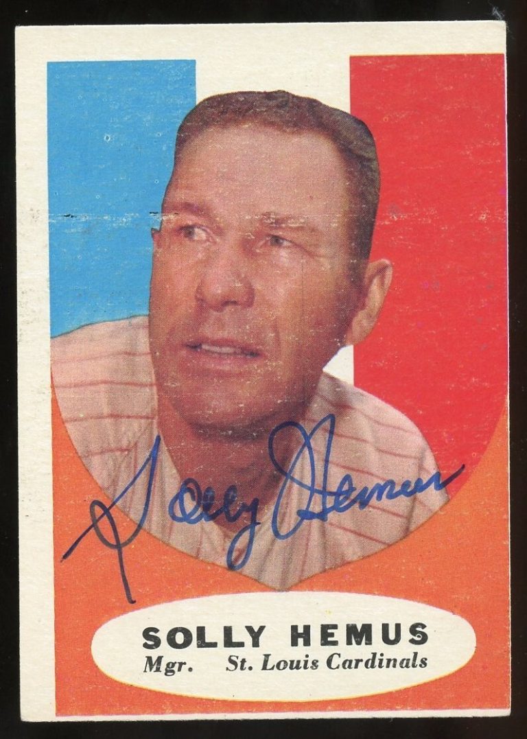 Solly Hemus #139 signed autograph auto 1961 Topps Baseball Trading Card