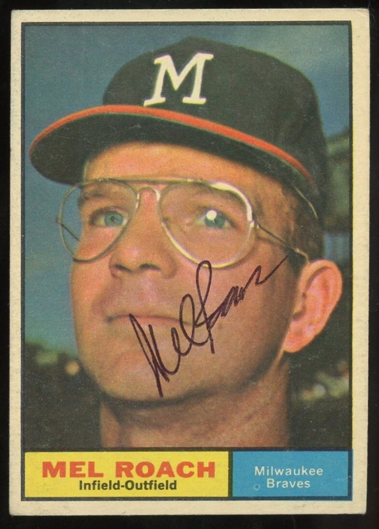 Mel Roach #217 signed autograph auto 1961 Topps Baseball Trading Card