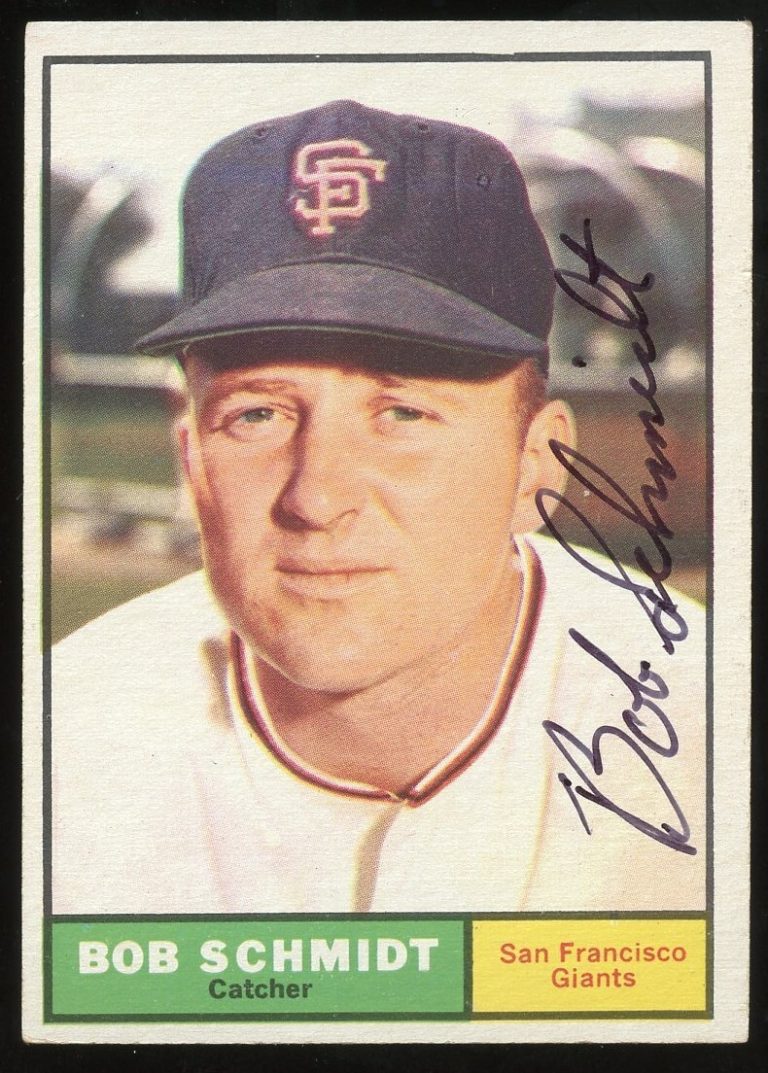 Bob Schmidt #31 signed autograph auto 1961 Topps Baseball Trading Card