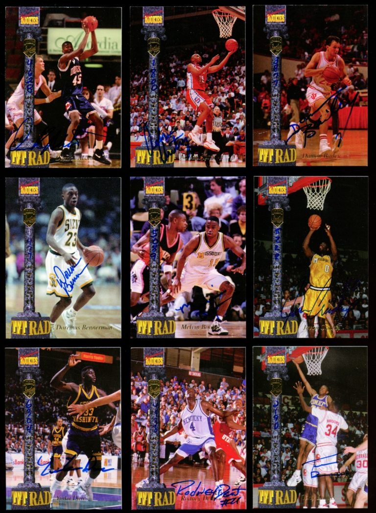 (43) TFT RAD 1994 Signature Rookies College Basketball Complete Autographed Set