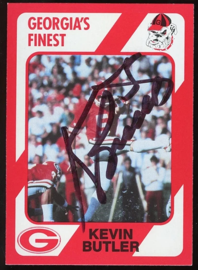 Kevin Butler signed autograph 1989 Georgia's Finest Collegiate Collection Card