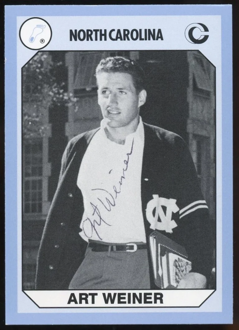 Art Weiner #119 signed autograph auto North Carolina Collegiate Card