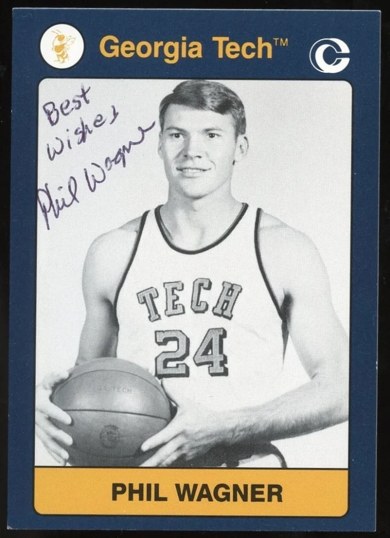 Phil Wagner #177 signed autograph 1991 Georgia Tech Collegiate Collection Card
