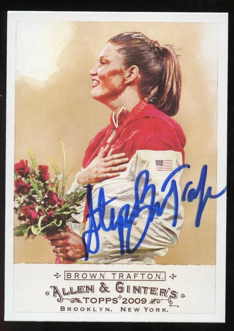 Stephanie Brown Trafton #213 signed autograph 2009 Topps Allen & Ginter's Card