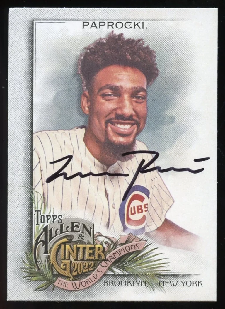 Jeremiah Paprocki #219 signed autograph auto 2022 Topps Allen & Ginter's Card