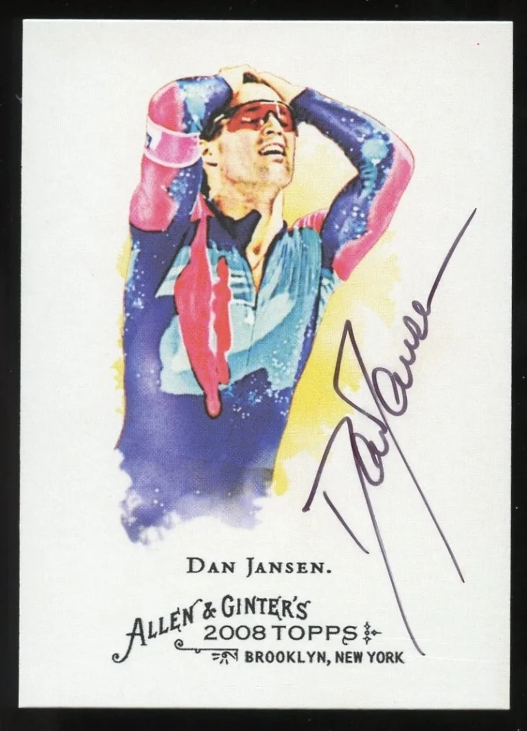 Dan Jansen #92 signed autograph 2008 Topps Allen & Ginter's Card