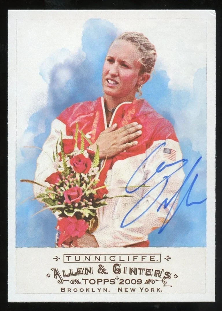 Anna Tunnicliffe #132 signed autograph auto 2009 Topps Allen & Ginter's Card