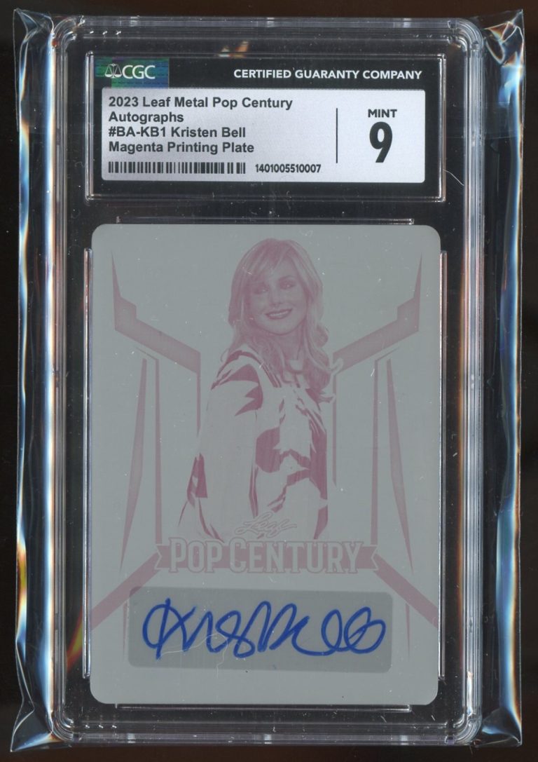 Kristen Bell BA-KB1 Leaf Metal Pop Century 2023 Actress Autographs 1/1 CGC 9/10