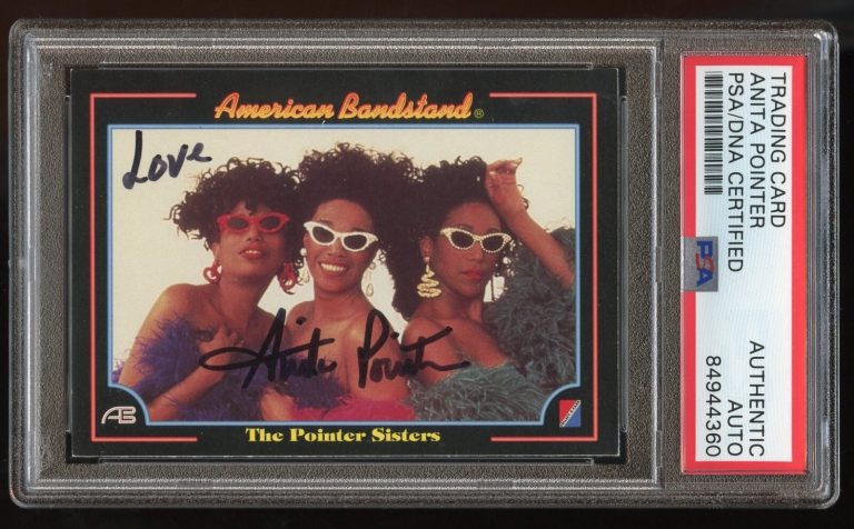 Anita Pointer #40 signed autograph 1993 American Bandstand Card PSA Slabbed