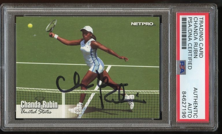 Chanda Rubin #28 signed autograph auto 2003 NETPRO Series Card PSA Slabbed