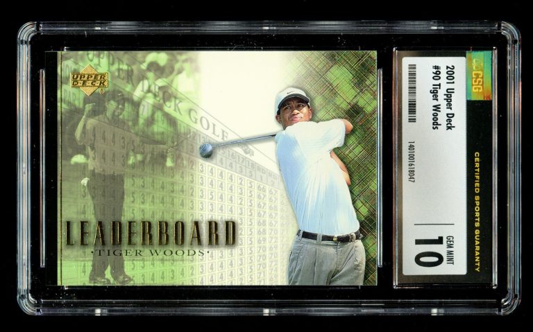 Tiger Woods #90 Upper Deck 2001 Golf Trading Card CSG 10