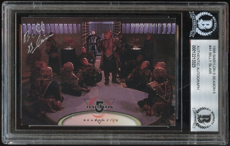 Billy Blair #41 signed autograph auto 1998 Babylon 5 Season 5 Card BAS Slabbed