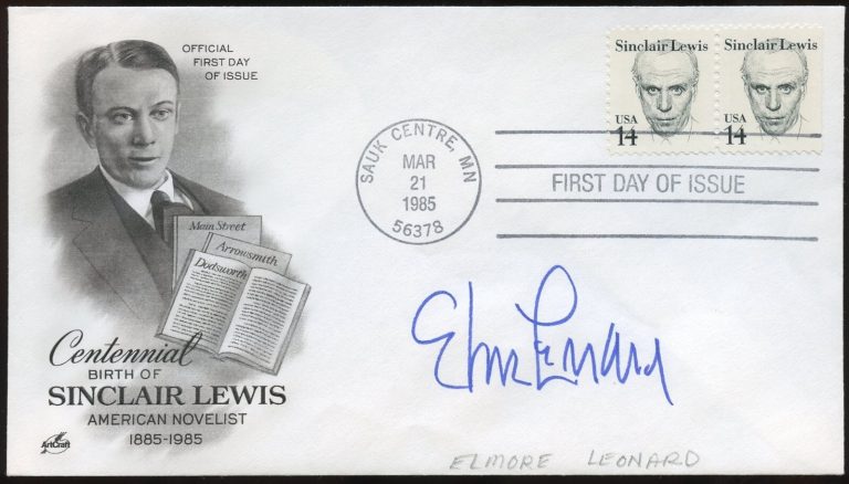 Elmore Leonard d2013 signed autograph auto American novelist Screenwriter FDC