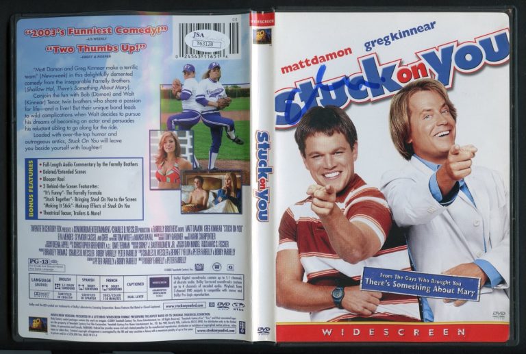 Matt Damon signed autograph auto Stuck on You DVD Video Disc JSA Stickered