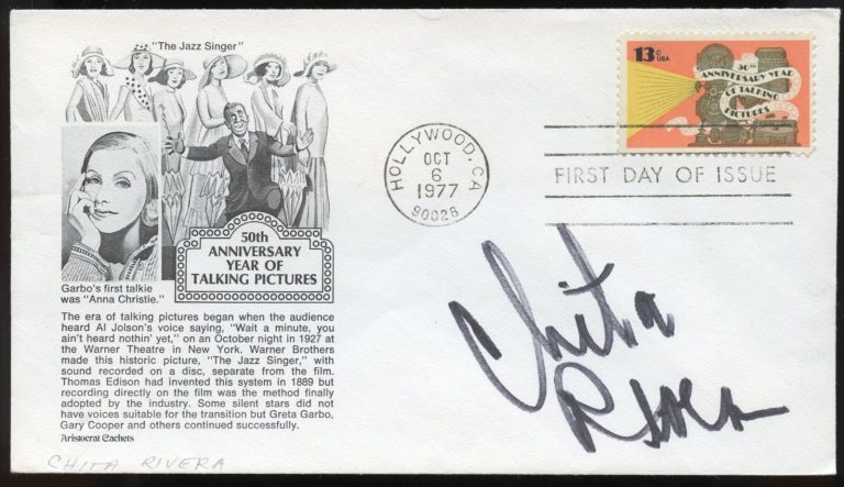 Chita Rivera d2024 signed autograph American Actress Singer West Side Story FDC