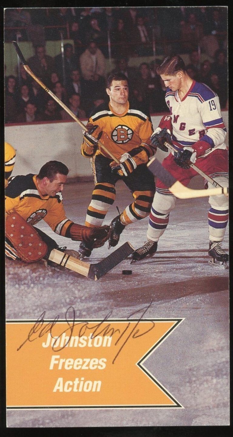 Ed Johnston #167 signed autograph auto 1994 Parkhurst Tall Boy Set 1964-65 Card