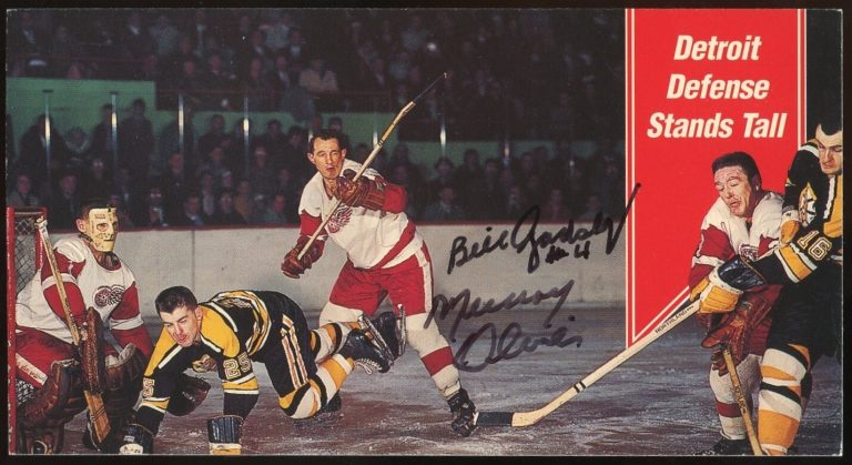 B. Gadsby & M. Oliver #156 signed autograph 1994 Parkhurst Tall Boy 1964-65 Card